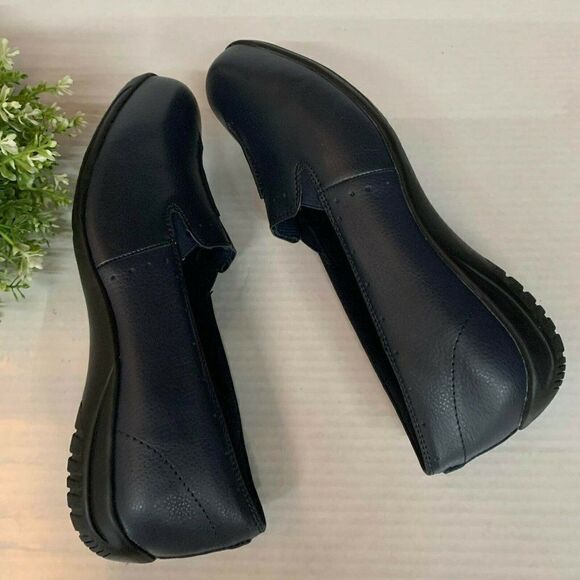 Easy Street Women Purpose Slip On Flat Loafers Navy Comfort Footbed - Picture 4 of 8